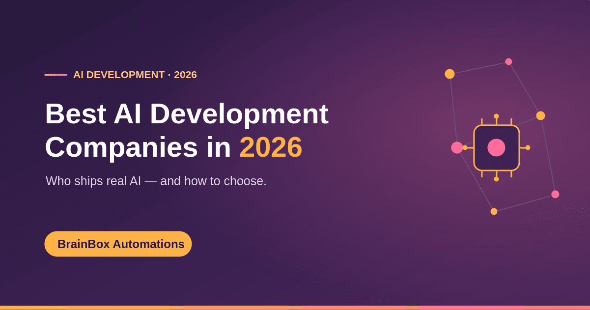 Best AI development companies in 2026
