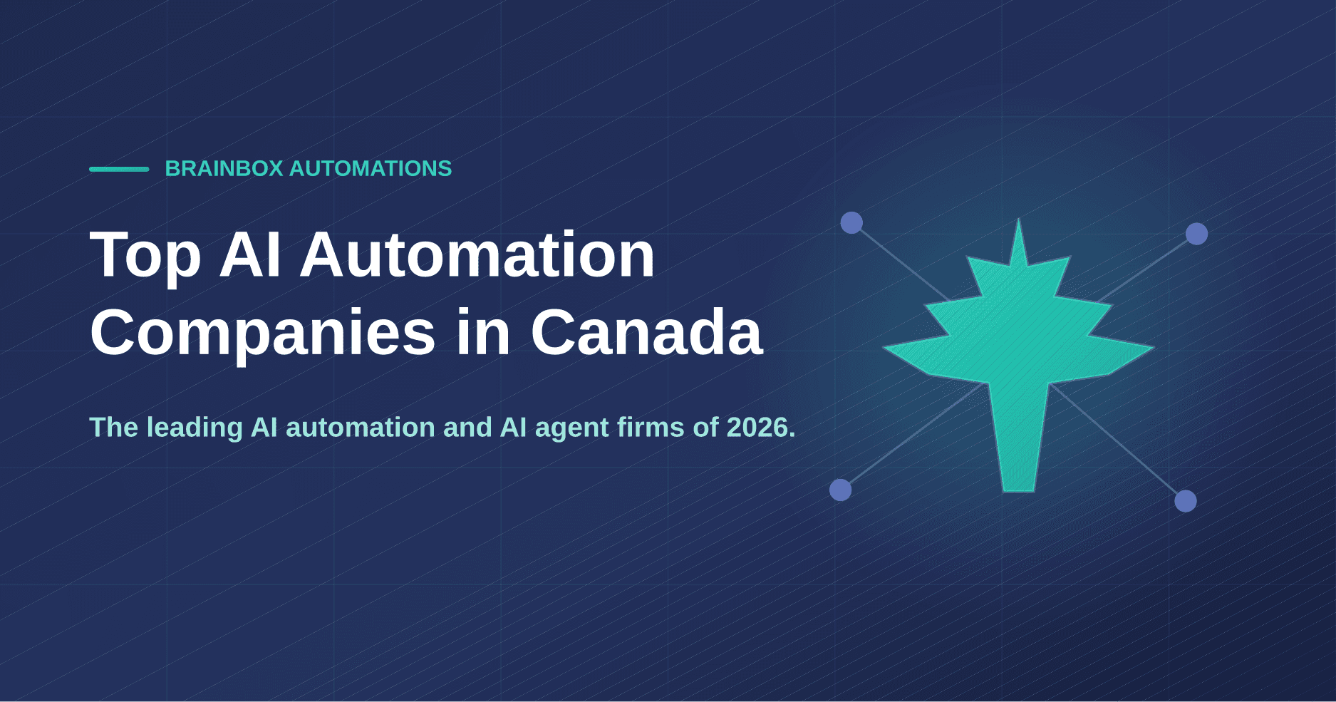 Top AI automation companies in Canada 2026