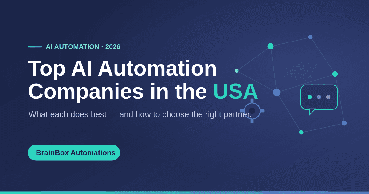 Top AI automation companies in the USA 2026