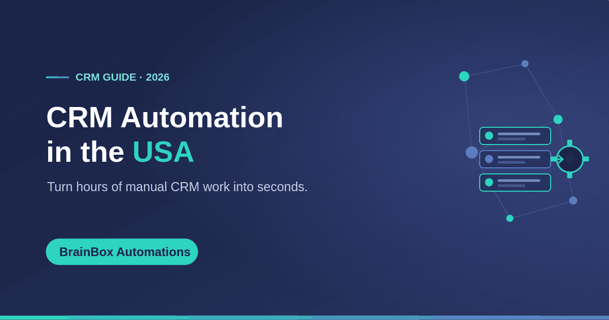CRM automation in the USA — turning hours of manual CRM work into seconds